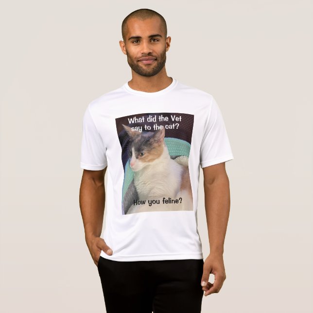 How you feline? Men's Hoodie T-Shirt (Front Full)