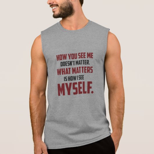 "How You See Me" Quote Men's Tank Top (Front)