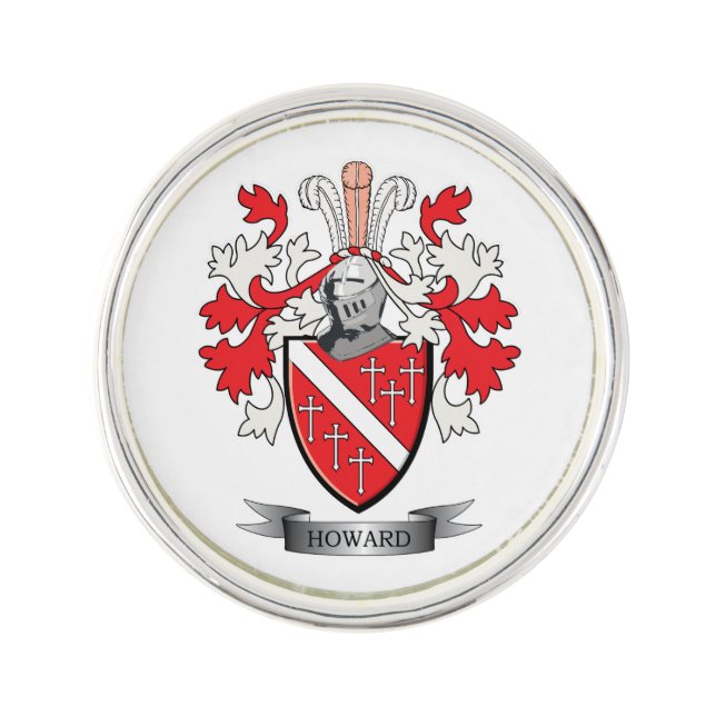 Howard Coat of Arms Lapel Pin (Front)