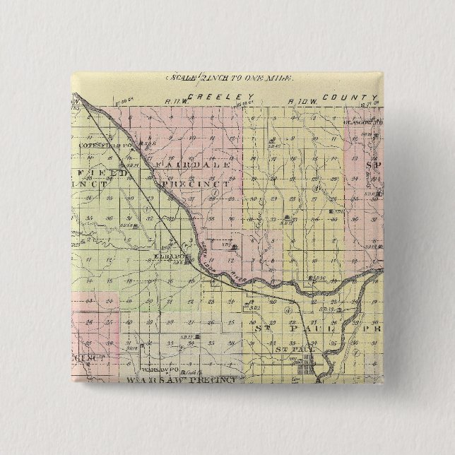 Howard County, Nebraska Pinback Button (Front)