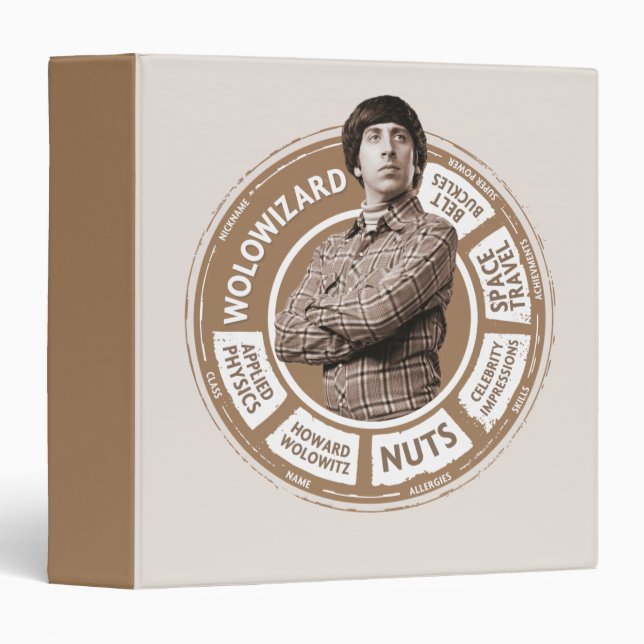 Howard Info Graphic 3 Ring Binder (Front/Spine)