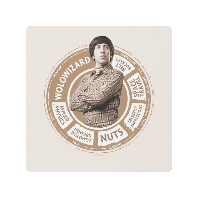 Howard Info Graphic Metal Print (Front)