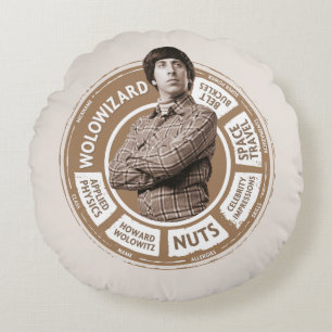 Howard Info Graphic Round Pillow