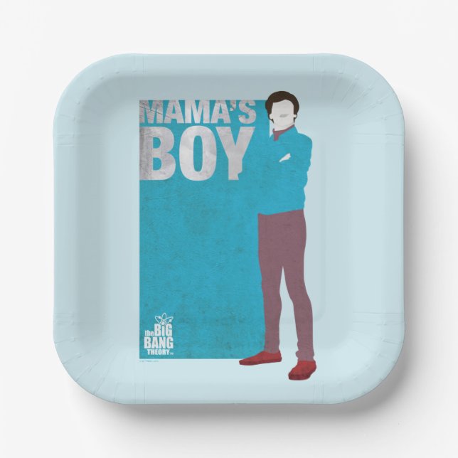 Howard | Mama's Boy Paper Plates (Front)