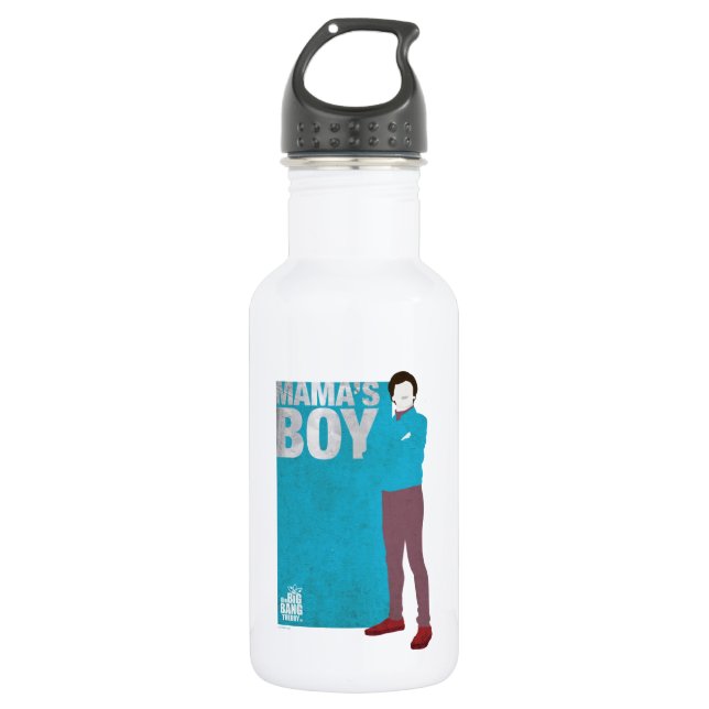 Howard | Mama's Boy Stainless Steel Water Bottle (Front)