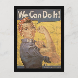 Howard Miller We Can Do It Rosie the Riveter Postcard