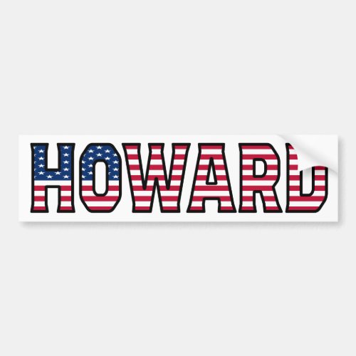 Howard Name Vorname USA Aufkleber Sticker Auto