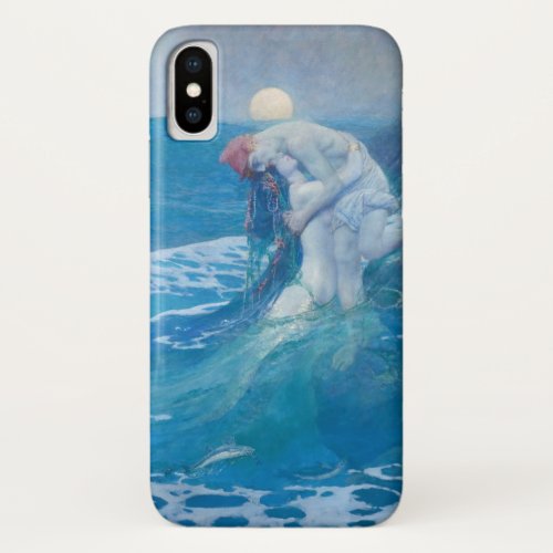 Howard Pyle _ The Mermaid iPhone X Case