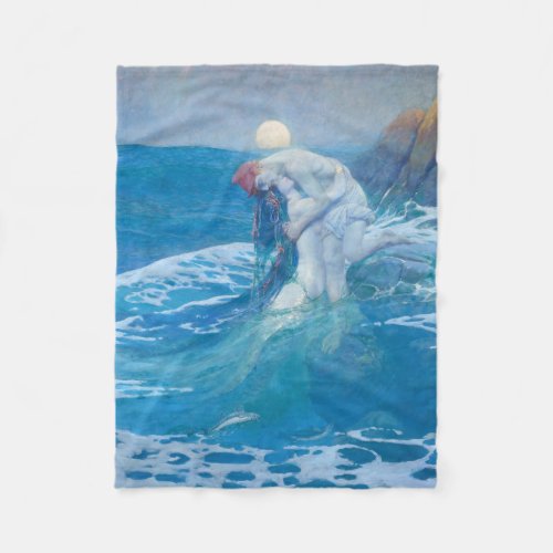 Howard Pyle _ The Mermaid Fleece Blanket