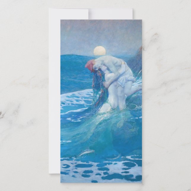 Howard Pyle - The Mermaid Holiday Card (Front)