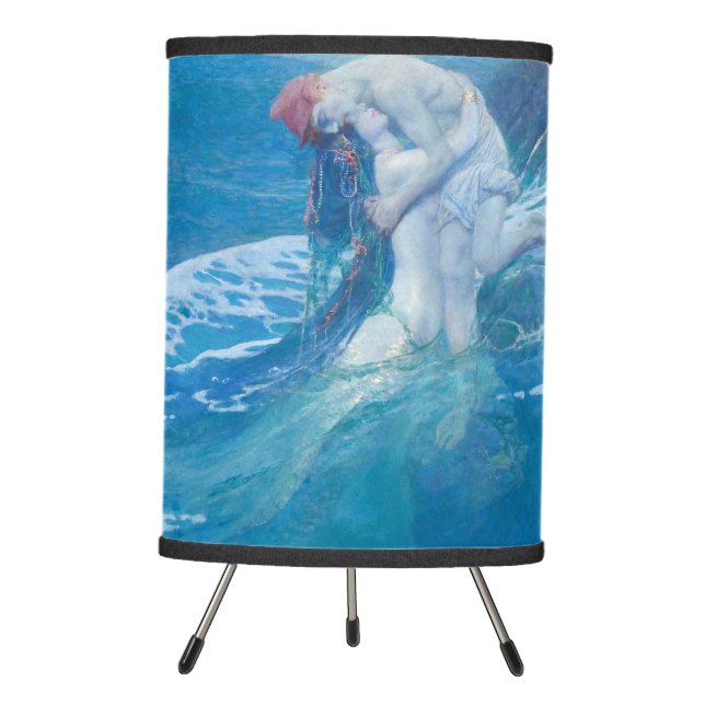 Howard Pyle - The Mermaid Tripod Lamp (Front)