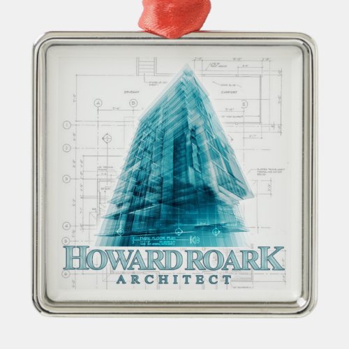 Howard Roark Architect Christmas Ornament