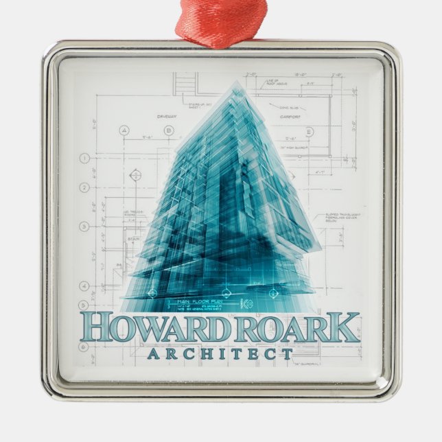 Howard Roark Architect Christmas Ornament (Front)