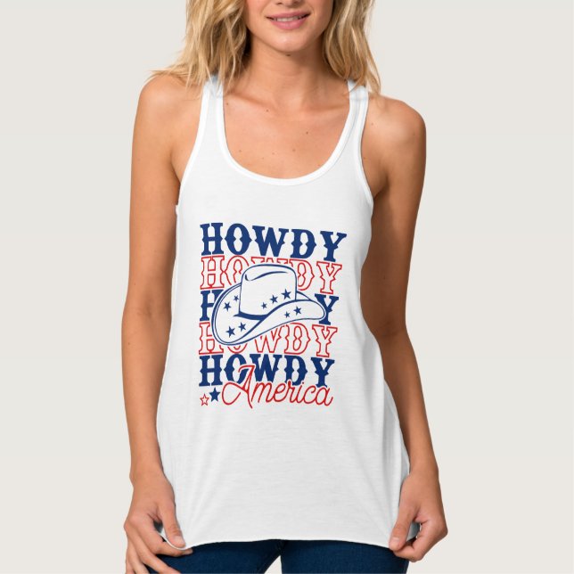 Howdy America Tank Top (Front)