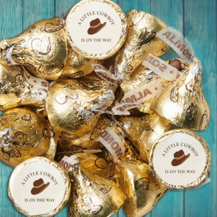 Howdy Baby! Cowboy Western Baby Shower Hershey®'s Kisses®