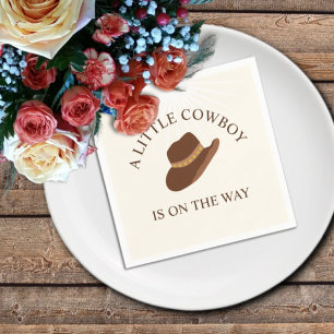 Howdy Baby! Cowboy Western Baby Shower Napkins