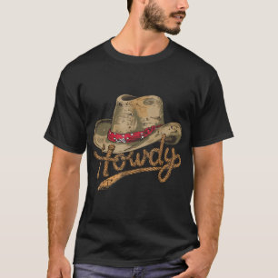 Howdy Cowboy Hat Western Rodeo T-Shirt