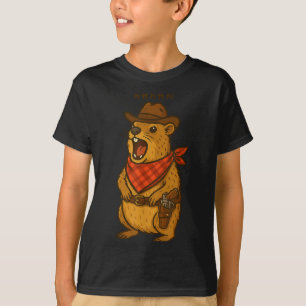 Howdy Cowboy Rock Hyrax Awawa Western Funny _1 T-Shirt