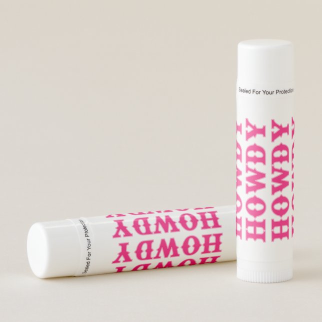 Howdy Cowgirl Disco Last Rodeo Bachelorette Lip Balm (Front)
