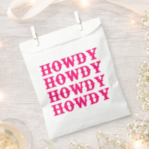 Howdy Cowgirl Disco Last Rodeo Favor Bag