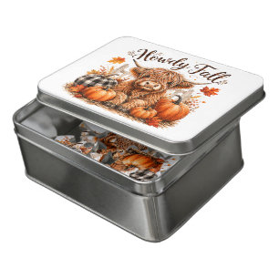Howdy Fall Highland Cow Happy Thanksgiving Autumn Jigsaw Puzzle