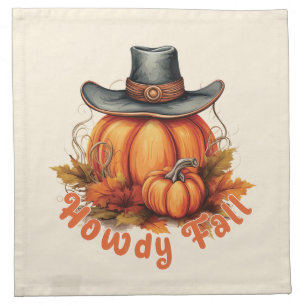 Howdy Fall – Rustic Autumn Vibes Cloth Napkin
