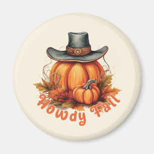 Howdy Fall – Rustic Autumn Vibes Magnet