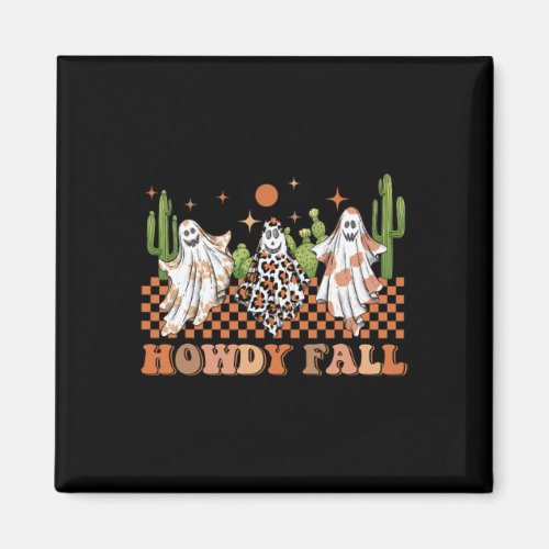 Howdy Fall Western Halloween Spooky Season With Ca Magnet