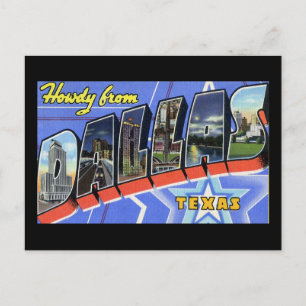 Howdy from Dallas Texas Postcard