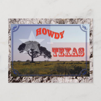 Howdy from Texas Postcard