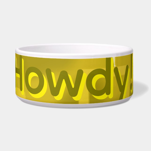 Howdy Geometric  Bowl (Front)