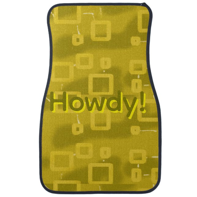 Howdy Geometric  Car Floor Mat (Front)