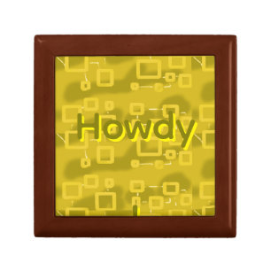 Howdy Geometric Gift Box