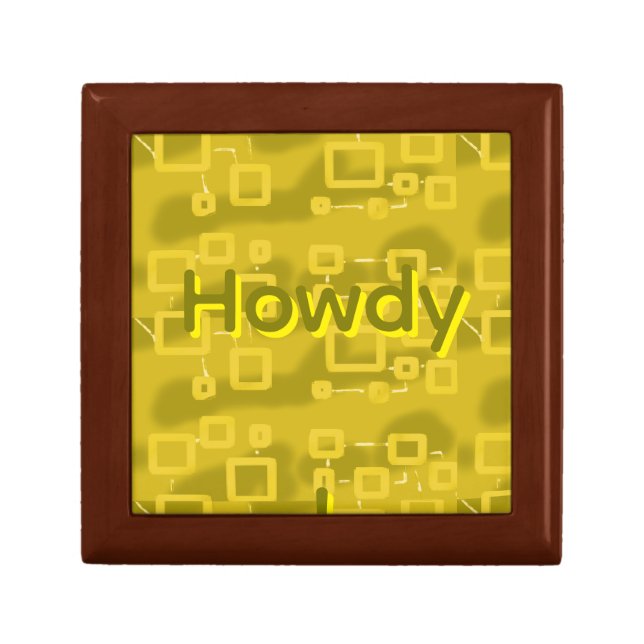 Howdy Geometric  Gift Box (Front)
