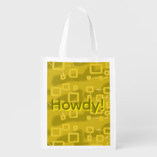 Howdy Geometric  Grocery Bag