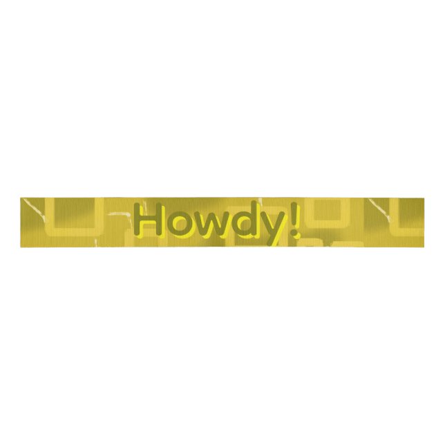 Howdy Geometric  Grosgrain Ribbon (Front)