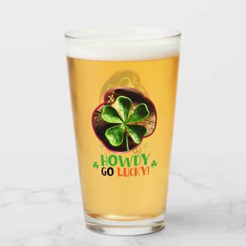 Howdy Go Lucky _ Emerald Isle Revelry Glass