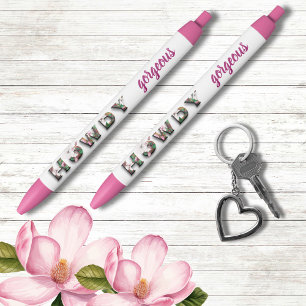 Howdy Gorgeous Rustic Chic Floral Pen