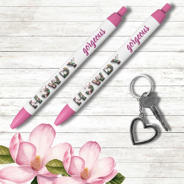 Howdy Gorgeous Rustic Chic Floral Pen (Creator Uploaded)