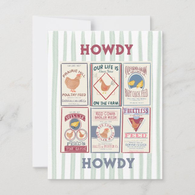 Howdy greeting card (Front)