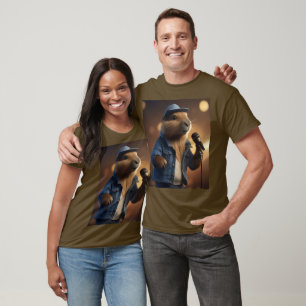 "Howdy Harmonics: The Denim-Clad Capybara Crooner" T-Shirt
