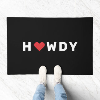 Howdy Heart Texas Doormat