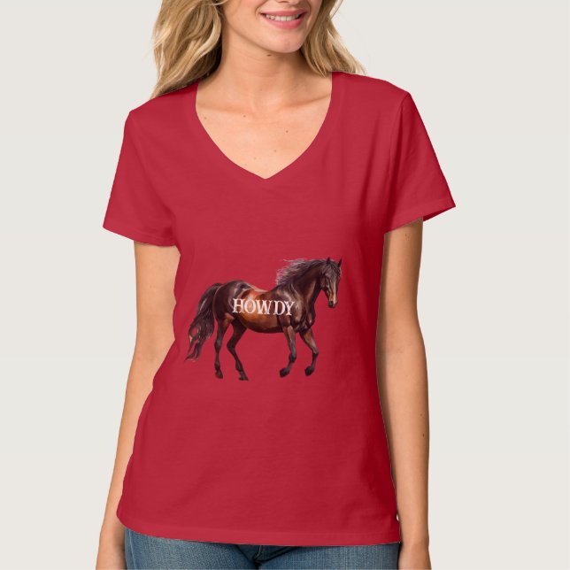 Howdy Horse  T-Shirt (Front)