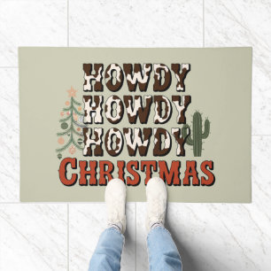Howdy Howdy Howdy Christmas Family Xmas Party Gift Doormat