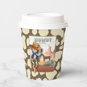 Howdy howies first birthday animal print paper cu cups
