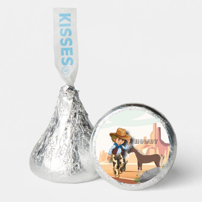 Howdy howies first western cowboy birthday   hershey®'s kisses® (Front)