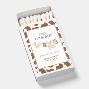 Howdy Little Cowboy Baby Shower Matchboxes