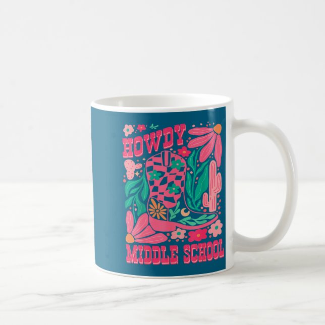 Howdy Middle School Western Girl Country Rodeo Nk  Coffee Mug (Right)