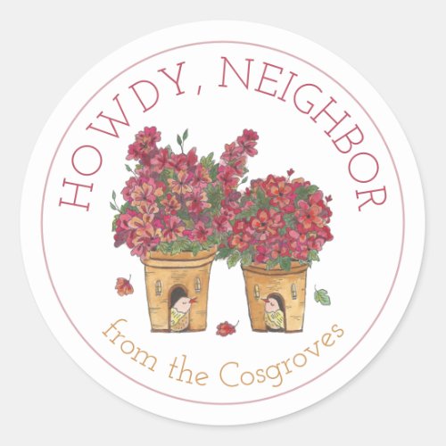 Howdy Neighbor Gift Label