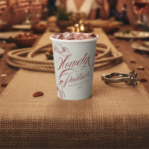 Howdy Partner Western Bachelorette Paper Cups